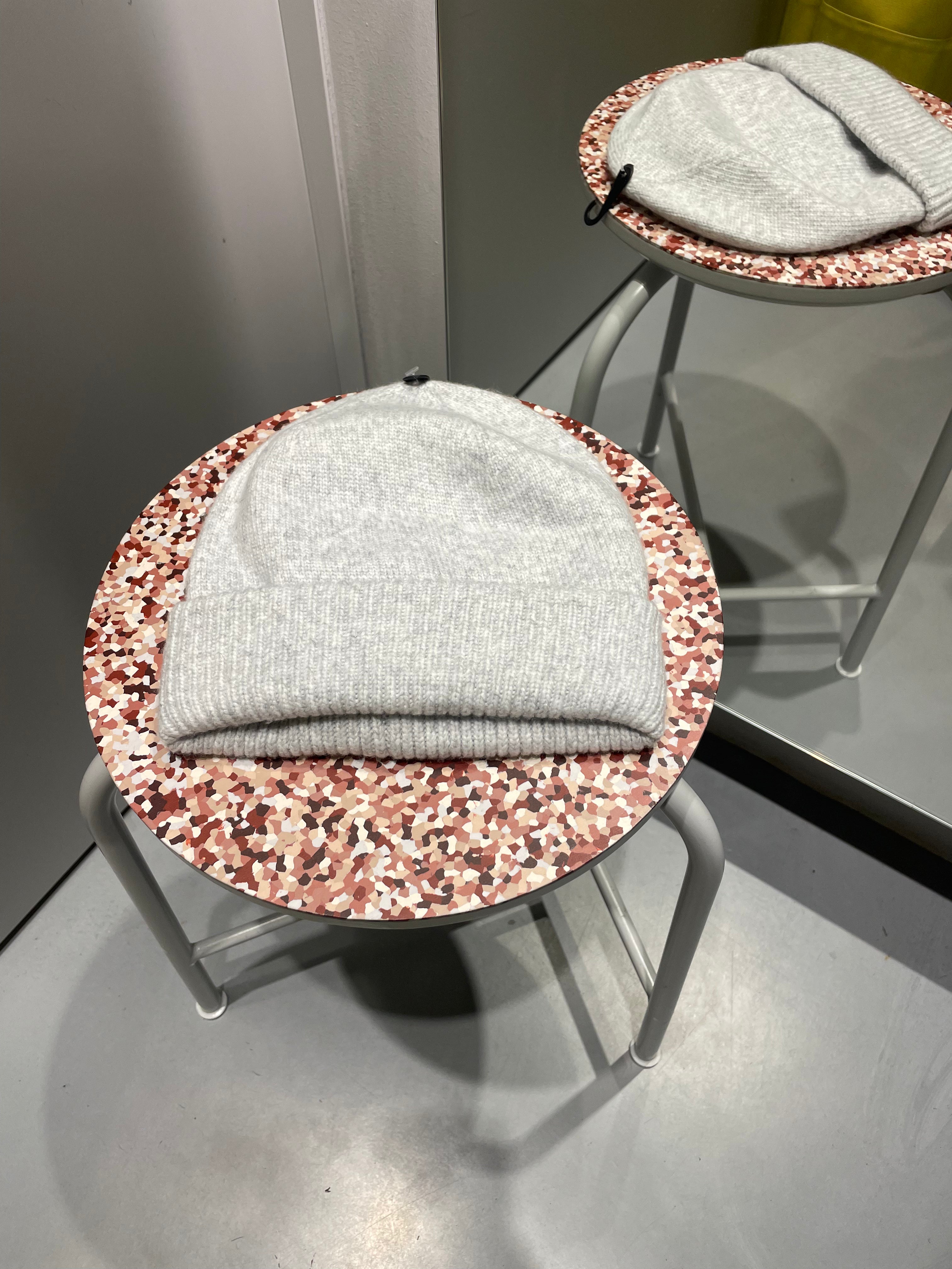 PCNYNNE Hat - Light Grey Melange